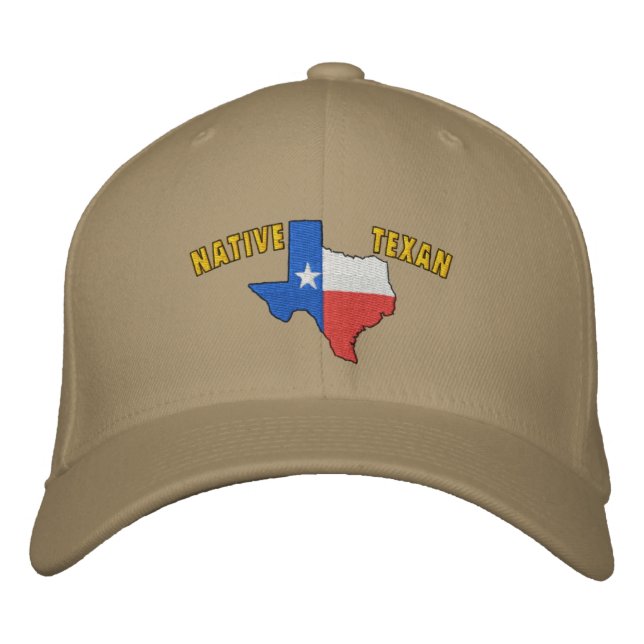 Brodée Casquette brodé Texan d'origine (Devant)
