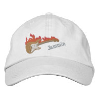 Casquette Brodee Guitare Electrique