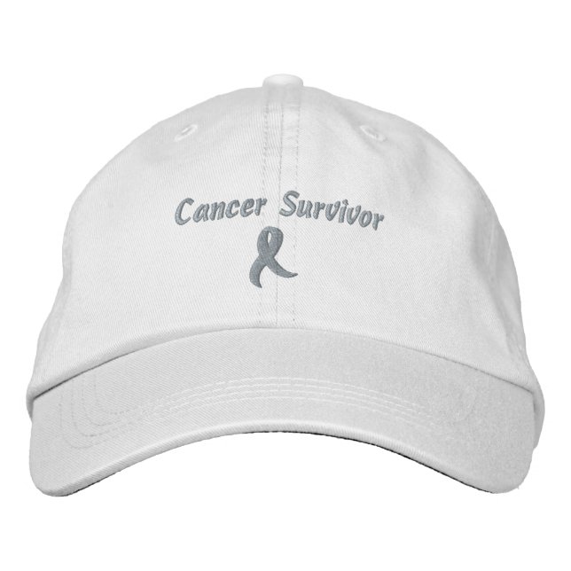Brodée Casquette Brodee Survivante du Cancer du Sein (Devant)