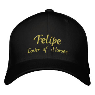 Brodée Casquette / Casquette de nom Felipe