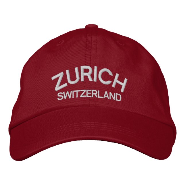 Brodée Casquette classique suisse de Zurich* (Devant)