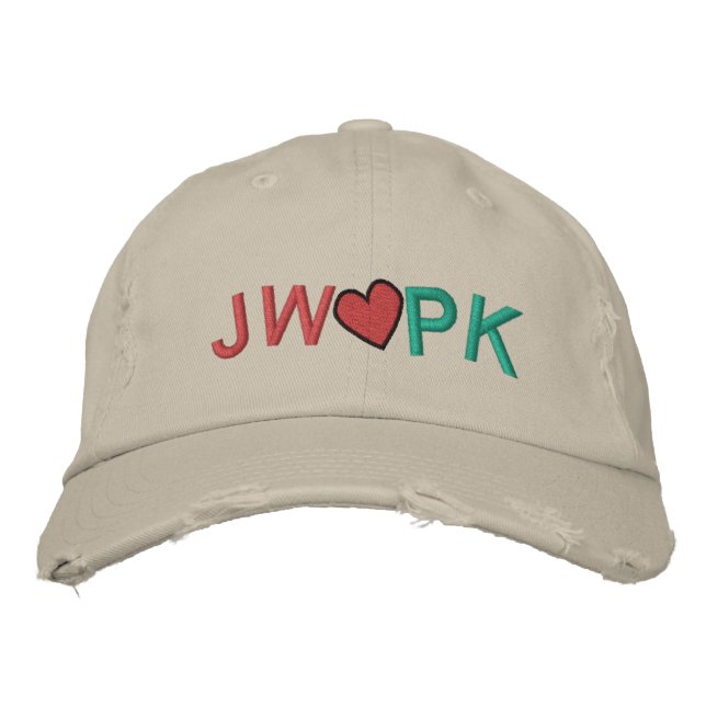 Brodée Casquette d'amour par SRF (Devant)