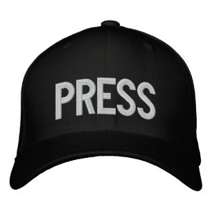 Brodée Casquette de balle de presse