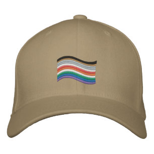 Brodée Casquette de base-ball brodé avec drapeau de la fi