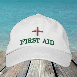 Brodée Casquette de base-ball brodé de premiers secours R
