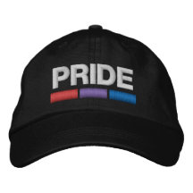Casquette de baseball brodé Bi Pride