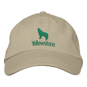 Brodée Casquette de baseball brodé de Yellowstone Wolf