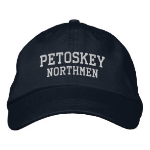 Brodée Casquette de baseball brodé du collège Petoskey