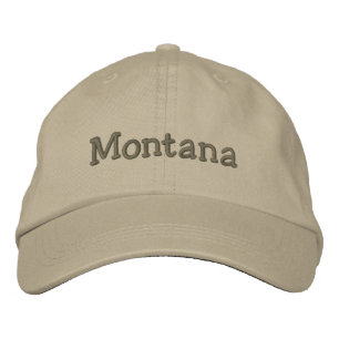 Brodée Casquette de baseball brodé du Montana / Casquette