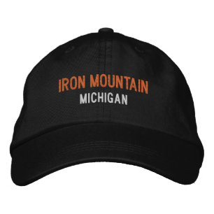 Brodée Casquette de baseball brodé Iron Mountain Michigan