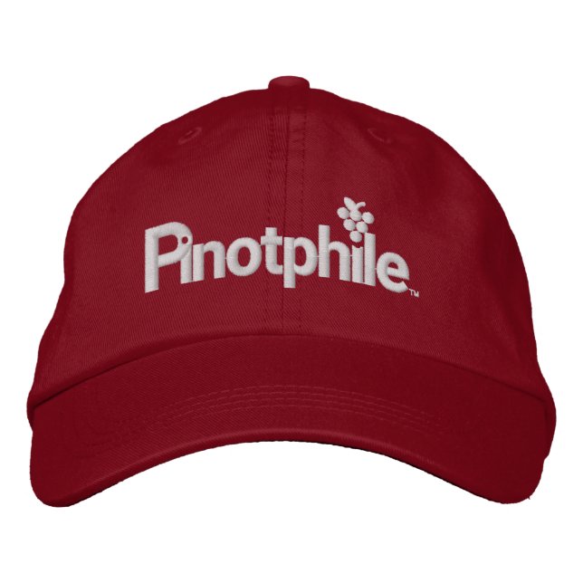 Brodée Casquette de baseball brodé Pinotphile (Devant)
