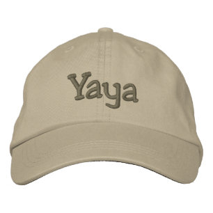 Brodée Casquette de baseball brodé Yaya / Casquette Khaki