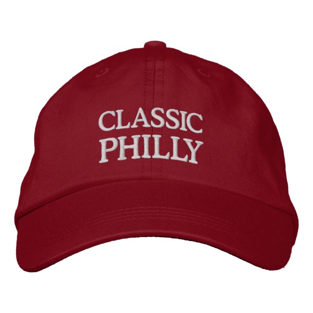 BRODÉE CASQUETTE DE BASEBALL CLASSIQUE PHILLY EMBROIDEE (Devant)