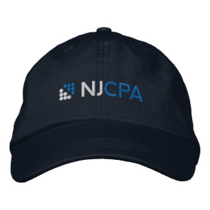 Brodée Casquette de baseball de la NJCPA - Marine