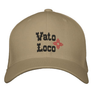 Brodée Casquette de baseball de Vato Loco Zia NOM Casquet