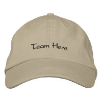 Casquette de baseball d'équipe brodé personnalisé