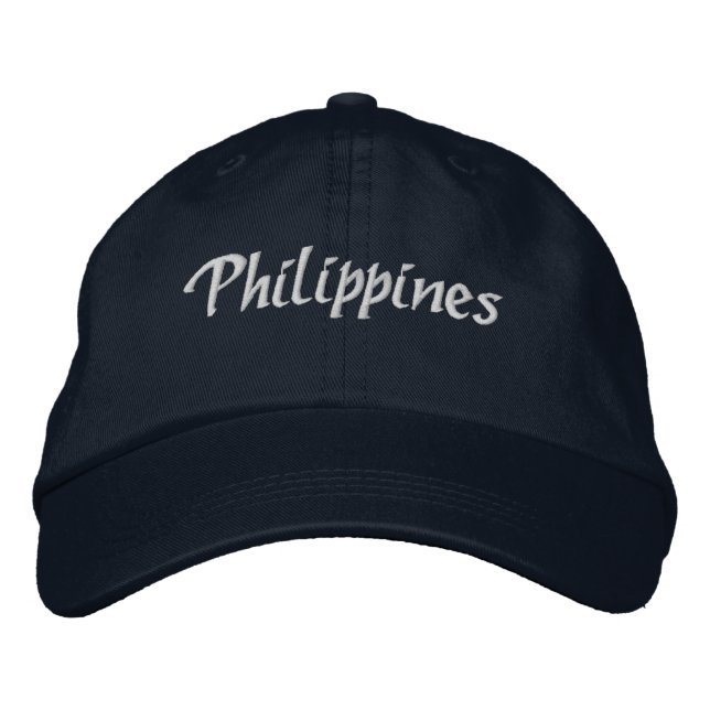 Brodée Casquette de baseball des Philippines (Devant)