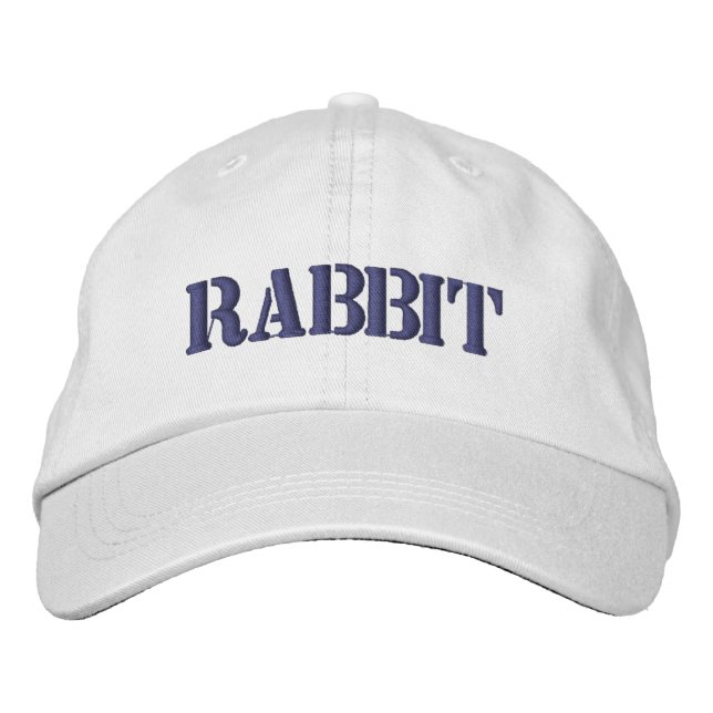 BRODÉE CASQUETTE DE BASEBALL EMBROIDÉE EN RABBIT (Devant)