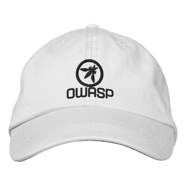 Brodée Casquette de baseball OWASP (choisissez votre coul (Devant)