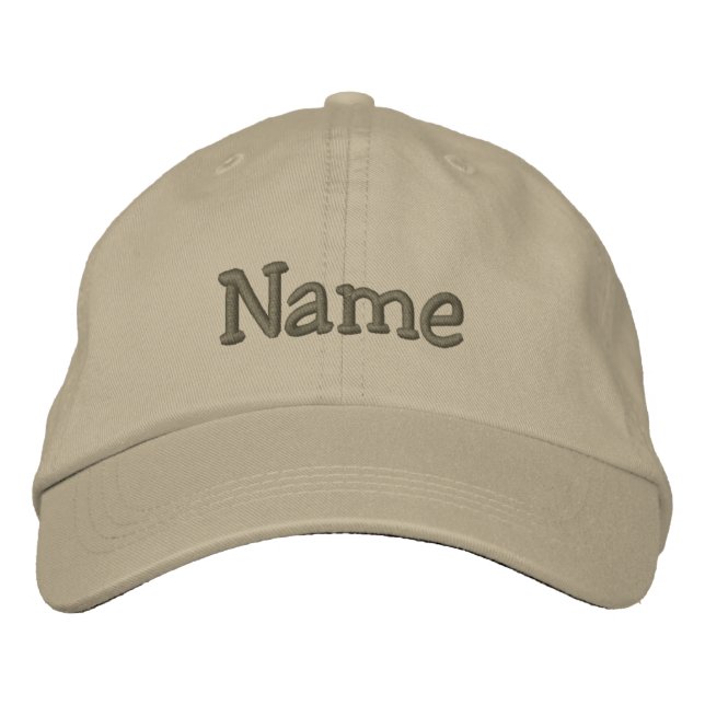 Brodée Casquette de baseball personnalisé - texte dans 2  (Devant)