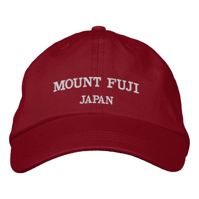 Brodée Casquette de baseball réglable du mont Fuji (Devant)