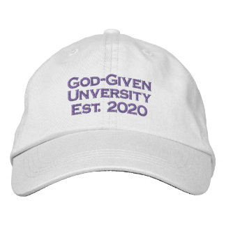 Brodée Casquette de baseball réglable selon Dieu