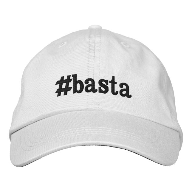 Brodée casquette de #basta (Devant)