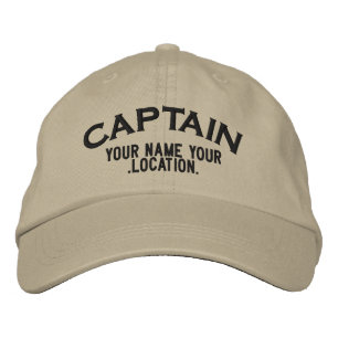 Brodée Casquette de capitaine de mer personnalisé