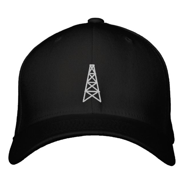 Brodée Casquette de champ pétrolifère ( col rond ) (Devant)