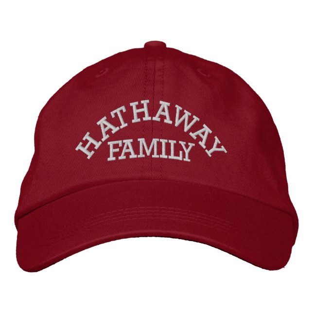 Brodée Casquette de famille 3 par SRF - Modèle (Devant)