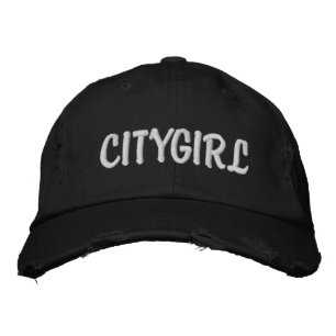 Brodée Casquette de fille de la ville