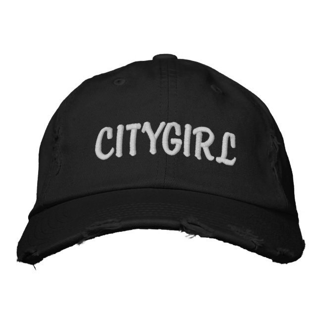 Brodée Casquette de fille de la ville (Devant)