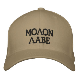Brodée CASQUETTE de laine MOLON LABE