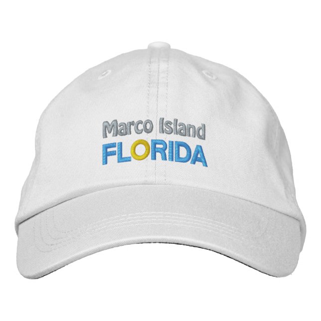 Brodée CASQUETTE de l'ÎLE MARCO (Devant)