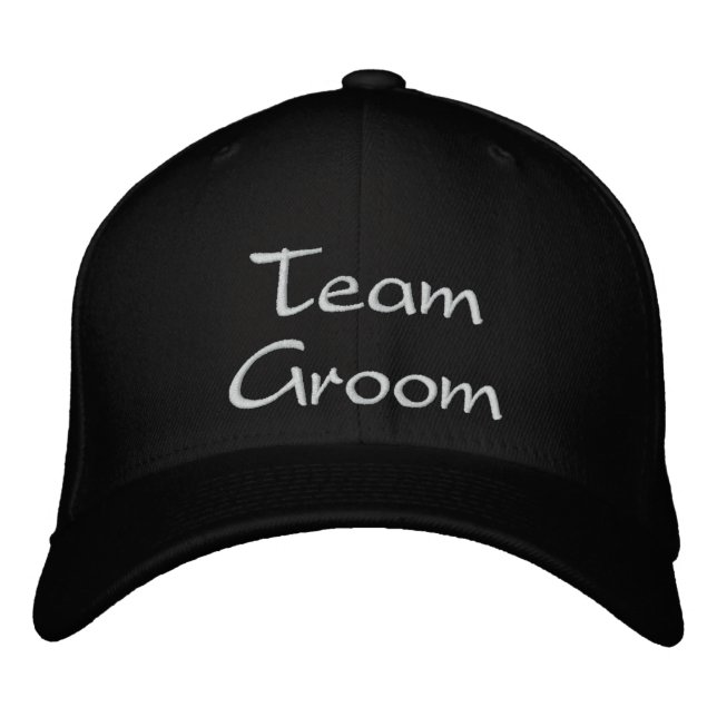 Brodée Casquette de Mariage de groupe d'équipe brodé (Devant)
