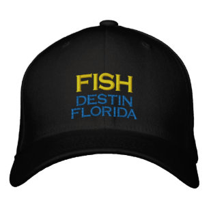 BRODÉE CASQUETTE DE PÊCHE DE LA FLORIDE DE DESTIN DE POIS