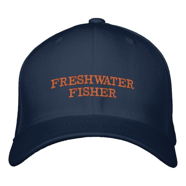 Brodée Casquette de pêche en eau douce (Devant)
