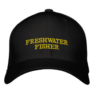Brodée Casquette de pêche en eau douce