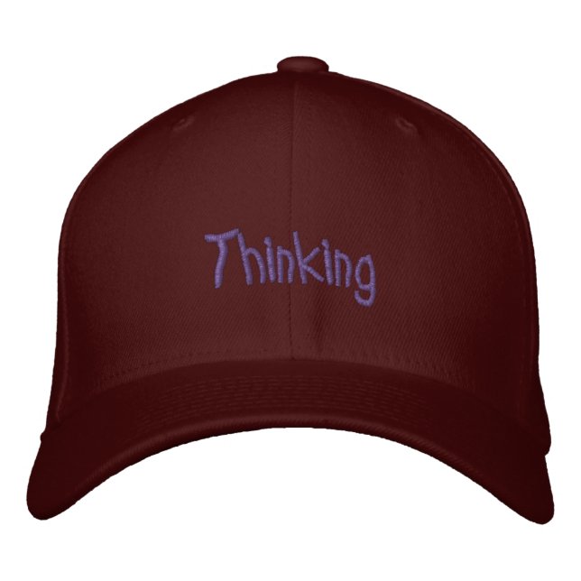 Brodée Casquette de pensée ! ! (Devant)