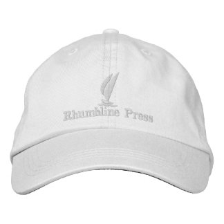 Brodée Casquette de presse de Rhumbline dans le blanc
