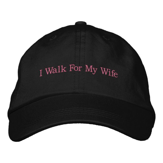 Brodée Casquette de sensibilisation au cancer du sein (Devant)