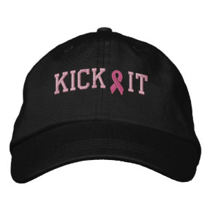 Brodée Casquette de sensibilisation au cancer par SRF