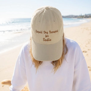 Brodée Casquette de Thérapeute Canin Non Payé Personnalis