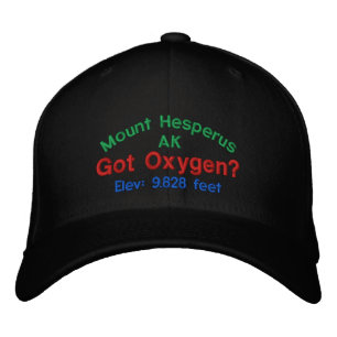 Brodée Casquette d'élévation du mont Hesperus Alaska