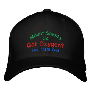 Brodée Casquette d'élévation du mont Shasta en Californie