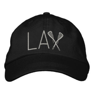 Brodée Casquette des bâtonnets de crosse brodés Lacrosse 