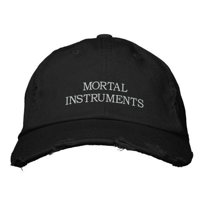 Brodée Casquette d'instruments moraux (Devant)