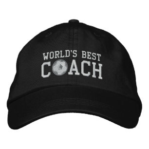 Brodée Casquette du meilleur entraîneur de football du mo