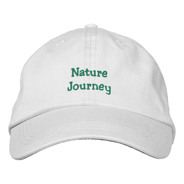 Brodée Casquette du voyage nature (Devant)