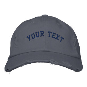 Brodée Casquette écossais brodé en état de détresse